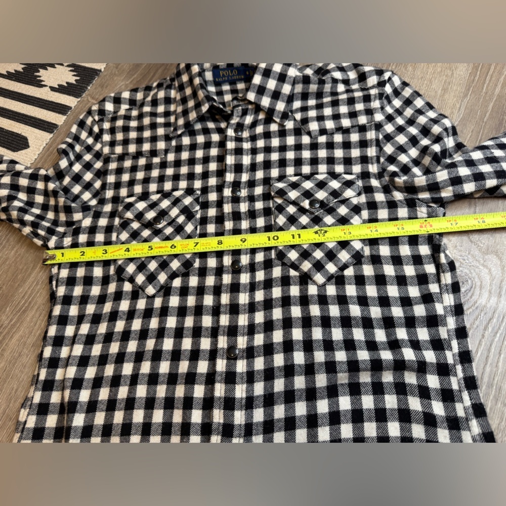 Polo Ralph Lauren Black White Buffalo Checks Size 6 - Picture 4 of 7